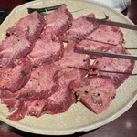 Yakiniku Matsu - 上塩たん　1,200円（写真は2人前）