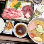 Niku no Kappou Tamura Hon Ten - 牛焼肉小冷麺セット