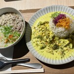 農珈屋 - 料理写真:豆野菜カレー×フォー