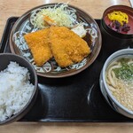 Men Katsu Nobori Cho Ten - 小うどんアジフライ定食