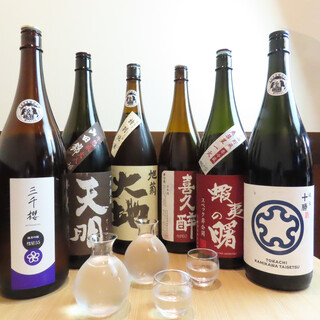 A wide variety of drinks to enhance your evening, including wine, sake, and beer.