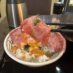 吉祥寺 肉ドレス海鮮丼 - 