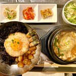 9''36 Shibuya Ten - Cランチ（カンジャンセウビビンパ＋味噌純豆腐チゲ）