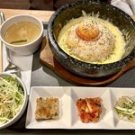 9''36 Shibuya Ten - Sランチ（チーズ明太子石焼ビビンパ）