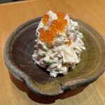 酒肴屋 いっこう - 白桃と鮪生ハムの白和え