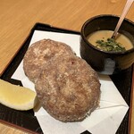 酒肴屋 いっこう - ずわい蟹真丈揚げ-カニ味噌ソース添え