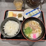 資さんうどん - かしわうどん定食510円ご飯少な目