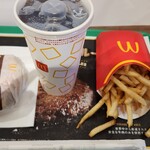 McDonald's Funabashi Itoyokado Ten - ダブルチーズバーガーセット（ポテトL、コカ・コーラゼロL）