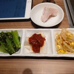 Yakiniku Great Utsunomiya Ekimaeten - 前菜3種盛り