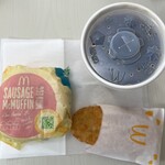 McDonald's Keisei Ookubo Ten - ソーセージエッグマフィンセット(クーポン使用で470円)