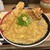 極楽うどん TKU AWAZA - 料理写真:竹鶏天鶏卵カレーうどん