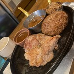 STEAK MAX Ekoda Ten - こちら神さんの　ソースはデミ！一口もらったが濃厚デミ！デミデミして美味かったわ（？）！ご馳走様でした♪