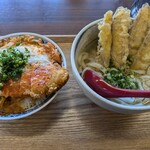 Tanotsu Udon - カツ丼セット　ごぼ天トッピング