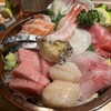 居酒屋 雑魚や - 料理写真:刺身盛合せ(1人前)1,200円〜1,500×2 (活ほっき、ほたて、サーモン、甘エビ、イカ、まぐろ(赤身･中トロ)、ソイ、あわび、〆鯖)