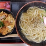 鳴門うどん - 料理写真:カツ丼セット・ごぼう天うどん・2玉で。