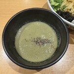 Kitasenju Niboshi Chuka Soba Karen - 煮干と牡蠣の和えつけ蕎麦のつけ汁