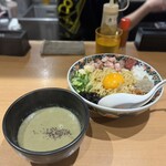 Kitasenju Niboshi Chuka Soba Karen - 煮干と牡蠣の和えつけ蕎麦