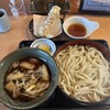 久兵衛屋 - 料理写真:鴨つけ汁うどん大盛りとちくわ天