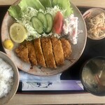 つちや - ロースカツ定食　¥800-