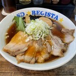 SPORTS DINING REGISTA - 料理写真:醤油らぁめんチャーシュー味玉トッピング