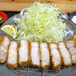 ふじの食堂 ありんこ - カツ断面 アップ