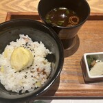 神楽坂 SHUN - 旬歓の馳走８８００円。栗ごはん。これは好みの問題です。