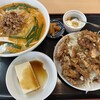 Tenko - 油淋鶏定食+豚骨台湾ラーメン