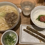 博多やりうどん別邸 - ゴボウの箸で食べるのかと思いました笑。