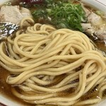 Chuka Soba Koyoken - 大盛チャーシュー麺（1,200円）麺アップ