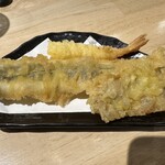 Tempura to Wine Kojima Kyobashi Ten - 穴子天定食（後半）980円