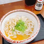 日の出製麺所 - 釜玉の中(1.5玉)