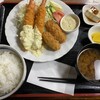 信濃屋 - 料理写真:海老フライ牡蠣フライ定食