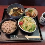 Torigen Hamamatsucho Ten - けんちん汁と唐揚げ定食