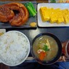 わ楽 - 料理写真:豚の角煮と厚焼きたまご定食