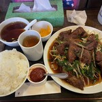 レバニラ定食 kei楽 - 料理写真: