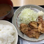 Kushi Katsu Marukan - 唐揚げ定食（600円）