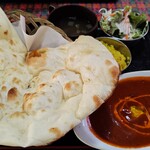 Paris Bar Ru - 【インディアンランチセット】１種類カレーセット（シーフードバター）