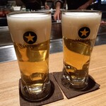 鉄板料理と肴 こがね家 - 生ビール