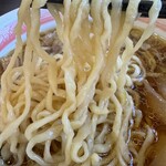 白河中華そば えん - 手打ち縮れ麺