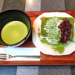 Aburacho Chaho - 『抹茶シフォンケーキセット』(800円)～!!( ^o^)ﾉ