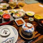 Sumiyaki Unafuji Daimaru Kyoto Bettei - お膳です