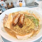 Kaoritatsu Toridashi Ramen Karaage Tori Tsuyoshi - 味噌カツラーメン