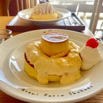 ドライブイン 熱海プリン食堂 - プリンパンケーキ　1200円税込