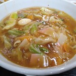 Hidakaya Gakugeidaigaku Eki Mae Ten - 五目あんかけラーメン 690円 並ライス 180円