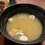 Iccho Kamisato Ten - 【2024.12.19(木)】味噌ロースカツ定食の味噌汁