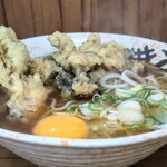 Kashiwaya Kashimada Ten - 舞茸天そば＋玉子 650円