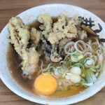 Kashiwaya Kashimada Ten - 舞茸天そば＋玉子 650円