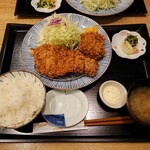 とんかつ和幸 - ロースかき盛合せ御飯