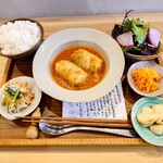 .のぼる食堂. - 料理写真:●のぼるごはん定食　1,880円

●ご飯大盛り（1.5倍）　＋50円

後から追加で

●ドリンク、ドーナツセット（有機コーヒー）350円

合計　2,280円　を注文してみた