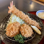 かつ丸 - 大海老ヒレカツ定食